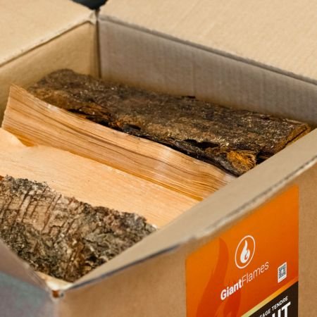 64 dozen Giant Flames haardhout gemengd zacht berken / elzen mix FSC - Afbeelding 2