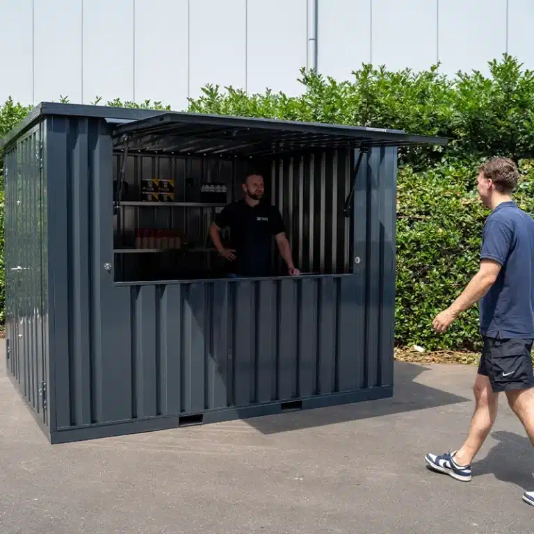 FOCO® XL Demontabele barcontainer 3 x 2 meter 10ft RAL7016 (Antraciet)