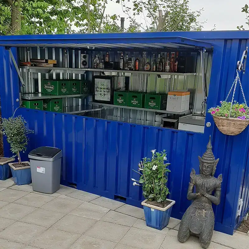 FOCO® Demontabele barcontainer 3×2 meter 10ft RAL Classic kleur naar keuze